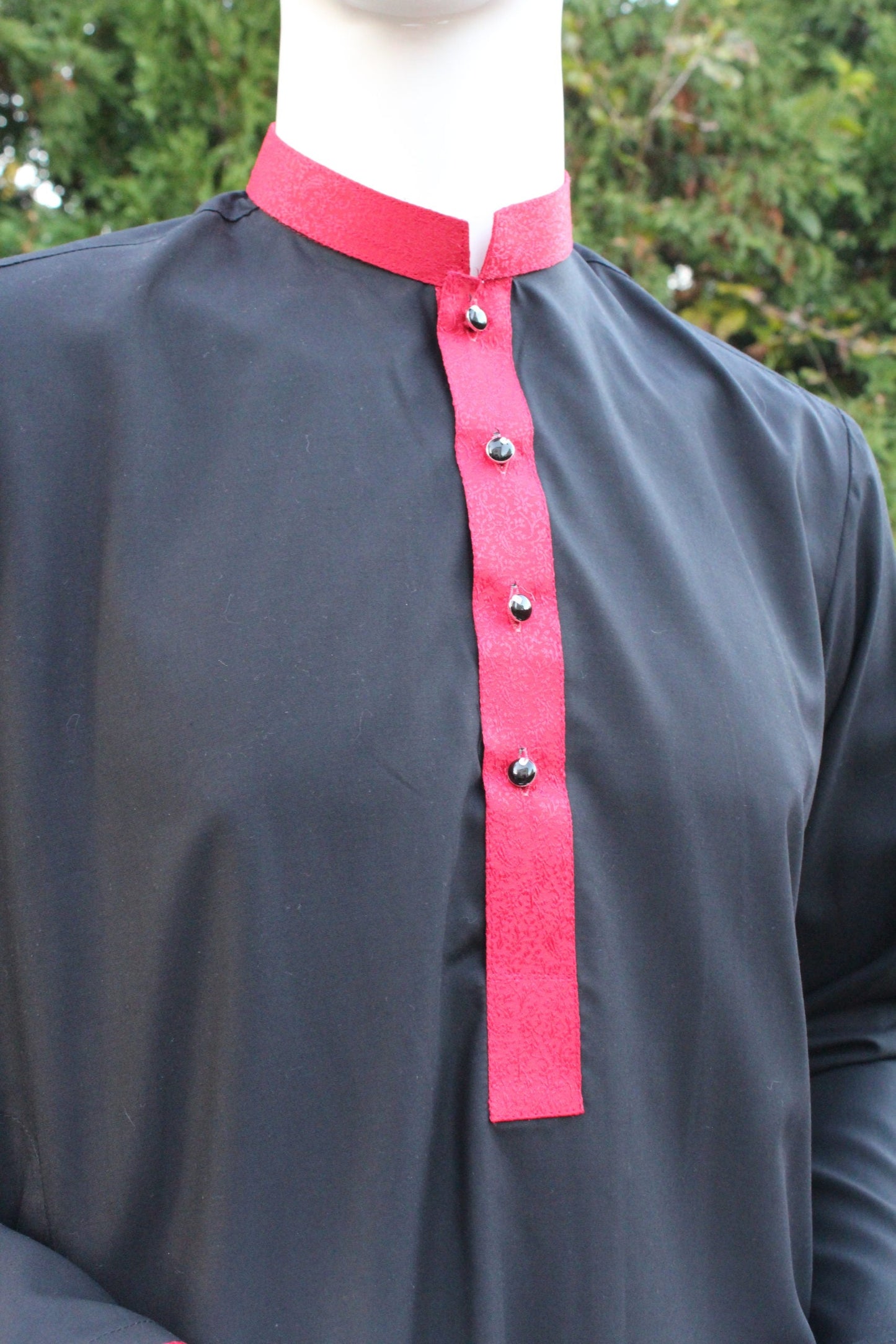 Pakistani Black and Red Men Outfit