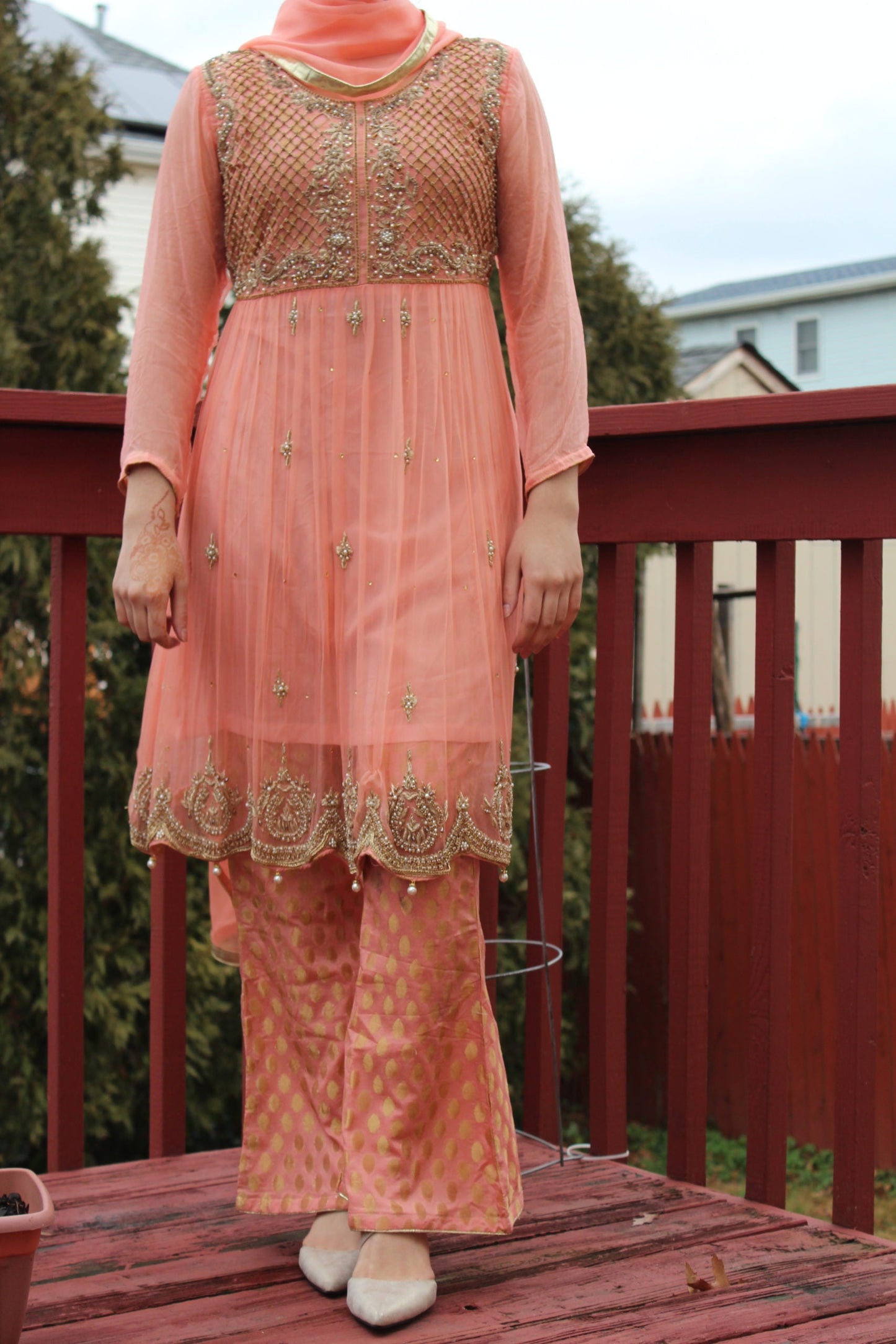 Pakistani Pretty in Pink Embellished Women Outfit