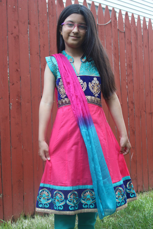 Pakistani Cotton Candy Kids Outfit