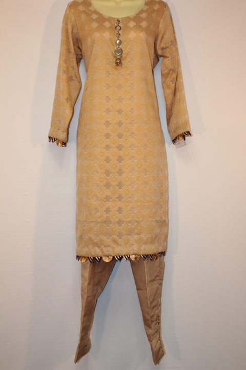 Pakistani Yellow Brosha Women Outfit