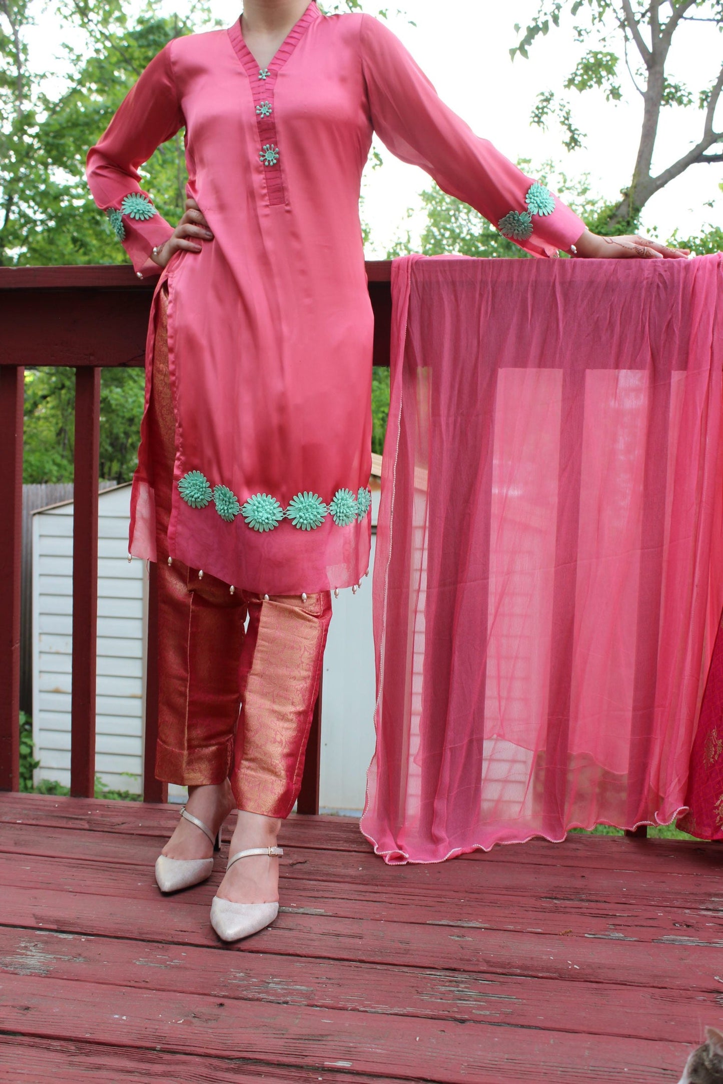 Pakistani Magenta Women Outfit